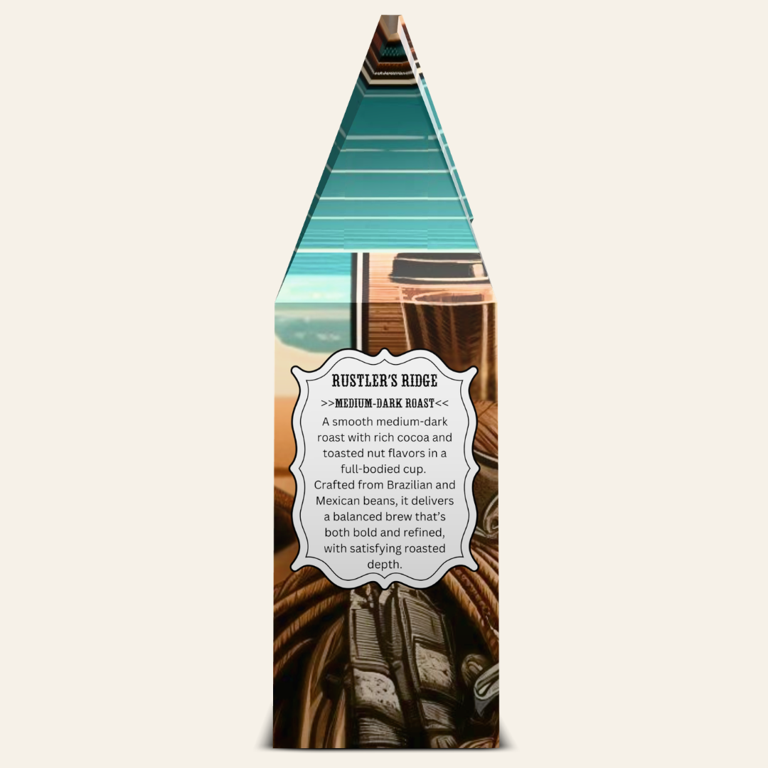 Rustler’s Ridge – Smooth Medium-Dark Roast Coffee (Rich, Balanced & Easy-Drinking) | ND Ranch Wife Coffee
